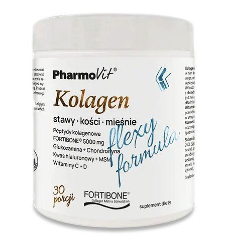KOLAGEN O SMAKU BANANOWYM FLEXY FORMULA BEZGLUTENOWY 196 g - PHARMOVIT KOLAGEN O SMAKU BANANOWYM FLEXY FORMULA BEZGLUTENOWY 196 g - PHARMOVIT