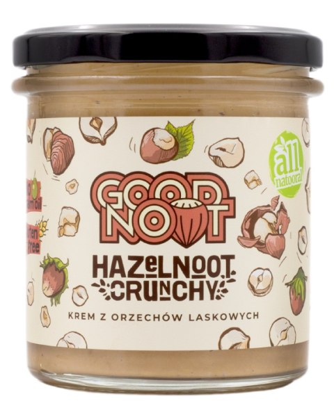 KREM Z ORZECHÓW LASKOWYCH CRUNCHY 300 g - GOOD NOOT KREM Z ORZECHÓW LASKOWYCH CRUNCHY 300 g - GOOD NOOT