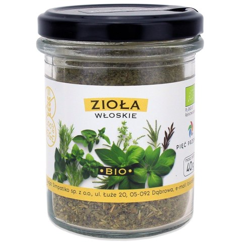 ZIOŁA WŁOSKIE BEZGLUTENOWE BIO 40 g - PIĘĆ PRZEMIAN ZIOŁA WŁOSKIE BEZGLUTENOWE BIO 40 g - PIĘĆ PRZEMIAN