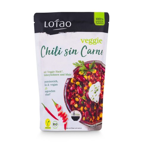 CHILI SIN CARNE WEGAŃSKIE BIO 320 g - LOTAO CHILI SIN CARNE WEGAŃSKIE BIO 320 g - LOTAO