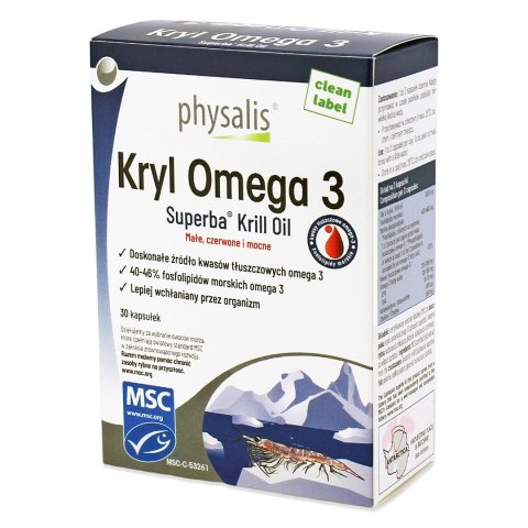 KRYL OMEGA 3 30 KAPSUŁEK - PHYSALIS KRYL OMEGA 3 30 KAPSUŁEK - PHYSALIS