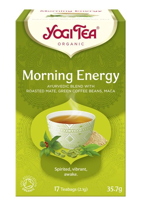HERBATKA PORANNA ENERGIA (MORNING ENERGY) BIO (17 x 2,1 g) 35,7 g - YOGI TEA HERBATKA PORANNA ENERGIA (MORNING ENERGY) BIO (17 x 2,1 g) 35,7 g - YOGI TEA
