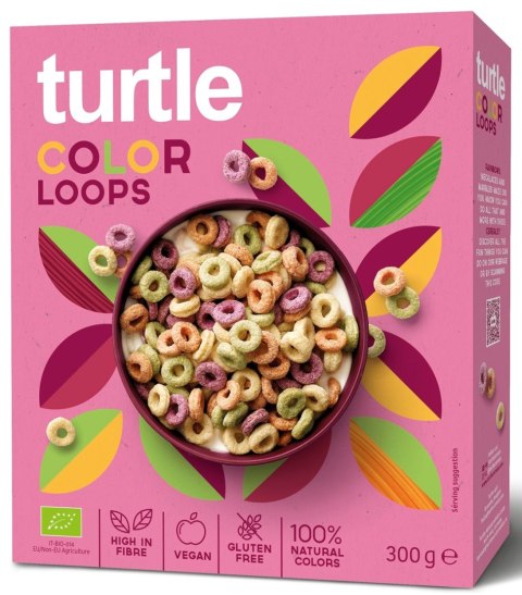 KÓŁKA ZBOŻOWE KOLOROWE BEZGLUTENOWE BIO 300 g - TURTLE KÓŁKA ZBOŻOWE KOLOROWE BEZGLUTENOWE BIO 300 g - TURTLE