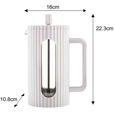 ZAPARZACZ TŁOKOWY DO KAWY/HERBATY 1000ml KLAUSBERG KB-7753 BIAŁY ZAPARZACZ TŁOKOWY DO KAWY/HERBATY 1000ml KLAUSBERG KB-7753 BIAŁY