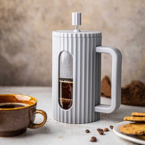 ZAPARZACZ TŁOKOWY DO KAWY/HERBATY 350ml KLAUSBERG KB-7742 SZARY ZAPARZACZ TŁOKOWY DO KAWY/HERBATY 350ml KLAUSBERG KB-7742 SZARY
