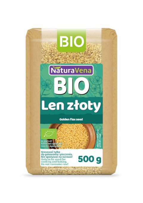 LEN ZŁOTY BIO 500 g - NATURAVENA LEN ZŁOTY BIO 500 g - NATURAVENA