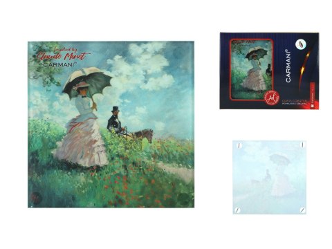 Podkładka szklana - C. Monet, Kobieta z Parasolem (CARMANI) Podkładka szklana - C. Monet, Kobieta z Parasolem (CARMANI)