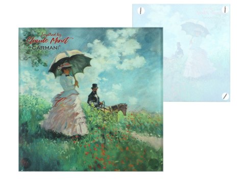 Podkładka szklana - C. Monet, Kobieta z Parasolem (CARMANI) Podkładka szklana - C. Monet, Kobieta z Parasolem (CARMANI)
