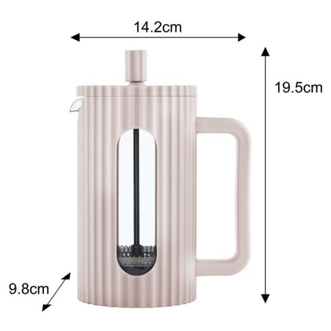 ZAPARZACZ TŁOKOWY DO KAWY/HERBATY 600ml KLAUSBERG KB-7749 RÓŻOWY ZAPARZACZ TŁOKOWY DO KAWY/HERBATY 600ml KLAUSBERG KB-7749 RÓŻOWY