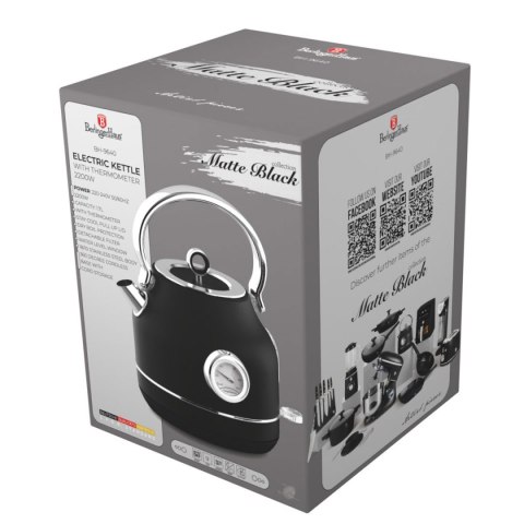 CZAJNIK ELEKTRYCZNY 1,7L Z TERMOMETREM BERLINGER HAUS BH-9640 MATTE BLACK CZAJNIK ELEKTRYCZNY 1,7L Z TERMOMETREM BERLINGER HAUS BH-9640 MATTE BLACK
