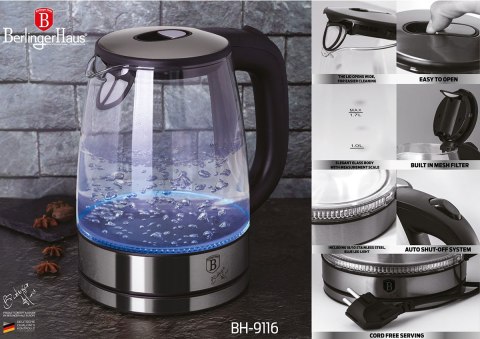 CZAJNIK ELEKTRYCZNY SZKLANY 1,7L BERLINGER HAUS BH-9116 CZAJNIK ELEKTRYCZNY SZKLANY 1,7L BERLINGER HAUS BH-9116