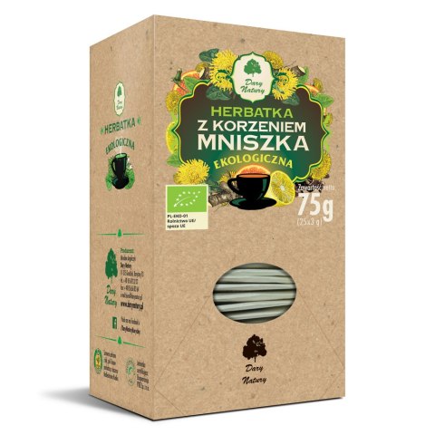 HERBATKA Z KORZENIEM MNISZKA BIO (25 x 3 g) 75 g - DARY NATURY HERBATKA Z KORZENIEM MNISZKA BIO (25 x 3 g) 75 g - DARY NATURY