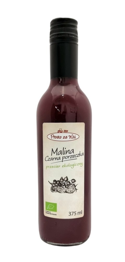 SOK PRZECIEROWY MALINA - CZARNA PORZECZKA BIO 375 ml - PROSTO ZE WSI SOK PRZECIEROWY MALINA - CZARNA PORZECZKA BIO 375 ml - PROSTO ZE WSI