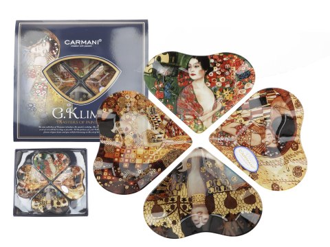 Talerz dekoracyjny - G. Klimt, 4 części Talerz dekoracyjny - G. Klimt, 4 części