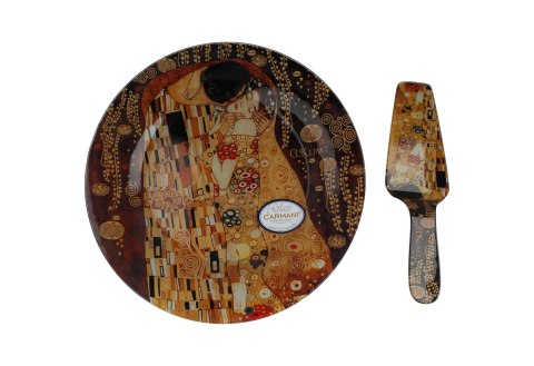 Talerz dekoracyjny z łopatką - G. Klimt, Pocałunek Talerz dekoracyjny z łopatką - G. Klimt, Pocałunek