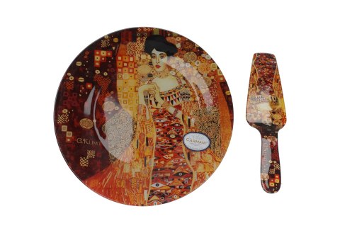 Talerz deserowy z łopatką - G.Klimt, Adela śr.30cm Talerz deserowy z łopatką - G.Klimt, Adela śr.30cm
