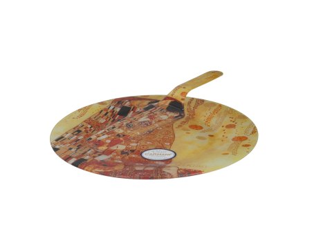 Talerz deserowy z łopatką - G. Klimt, Pocałunek śr.30cm Talerz deserowy z łopatką - G. Klimt, Pocałunek śr.30cm