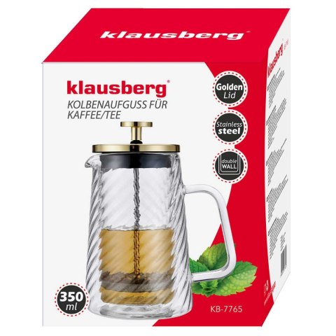 ZAPARZACZ TŁOKOWY DO KAWY/HERBATY TERMICZNY 350ml KLAUSBERG KB-7765 ZAPARZACZ TŁOKOWY DO KAWY/HERBATY TERMICZNY 350ml KLAUSBERG KB-7765