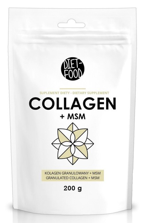 KOLAGEN WOŁOWY + MSM INSTANT 200 g - DIET-FOOD KOLAGEN WOŁOWY + MSM INSTANT 200 g - DIET-FOOD