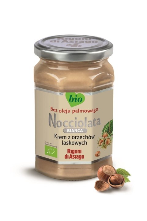 KREM Z ORZECHÓW LASKOWYCH BIAŁY BEZGLUTENOWY BIO 250 g - RIGONI DI ASIAGO (NOCCIOLATA) KREM Z ORZECHÓW LASKOWYCH BIAŁY BEZGLUTENOWY BIO 250 g - RIGONI DI ASIAGO (NOCCIOLATA)