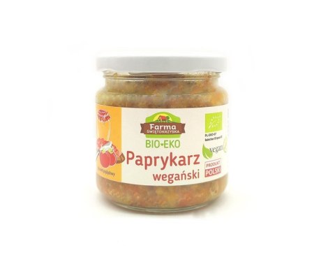 PAPRYKARZ WEGAŃSKI BEZGLUTENOWY BIO 160 g - FARMA ŚWIĘTOKRZYSKA PAPRYKARZ WEGAŃSKI BEZGLUTENOWY BIO 160 g - FARMA ŚWIĘTOKRZYSKA