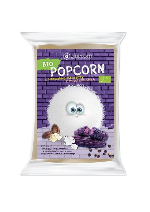 POPCORN Z NIEBIESKIEJ KUKURYDZY Z SHEA I SOLĄ DO PRZYGOTOWANIA W MIKROFALÓWCE BEZGLUTENOWY BIO 100 g - BLUECORN POPCORN Z NIEBIESKIEJ KUKURYDZY Z SHEA I SOLĄ DO PRZYGOTOWANIA W MIKROFALÓWCE BEZGLUTENOWY BIO 100 g - BLUECORN
