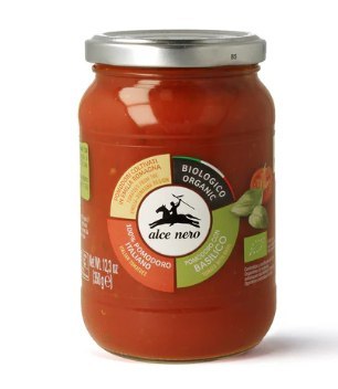 SOS POMIDOROWY Z BAZYLIĄ BIO 350 g - ALCE NERO SOS POMIDOROWY Z BAZYLIĄ BIO 350 g - ALCE NERO