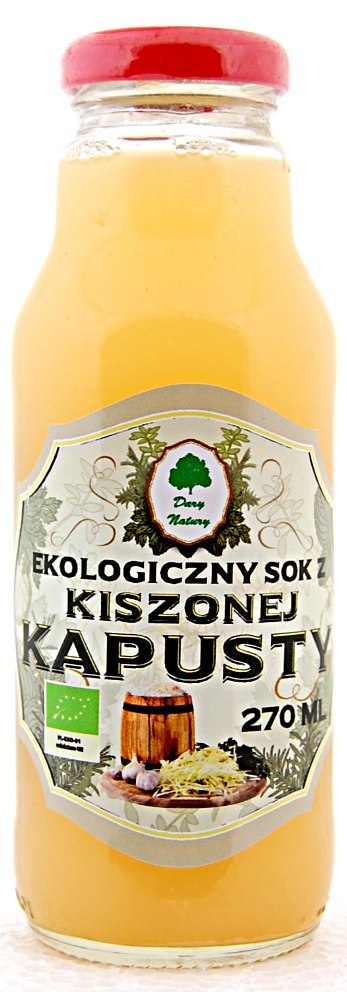 SOK Z KAPUSTY KISZONEJ BIO 270 ml - DARY NATURY SOK Z KAPUSTY KISZONEJ BIO 270 ml - DARY NATURY