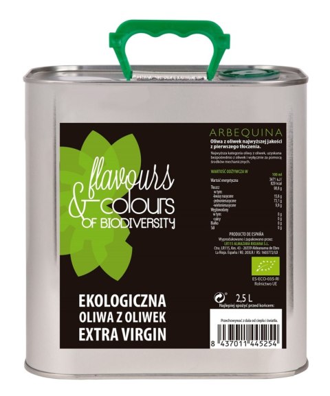 OLIWA Z OLIWEK EXTRA VIRGIN BIO 2,5 L - FLAVOURS & COLOURS OLIWA Z OLIWEK EXTRA VIRGIN BIO 2,5 L - FLAVOURS & COLOURS