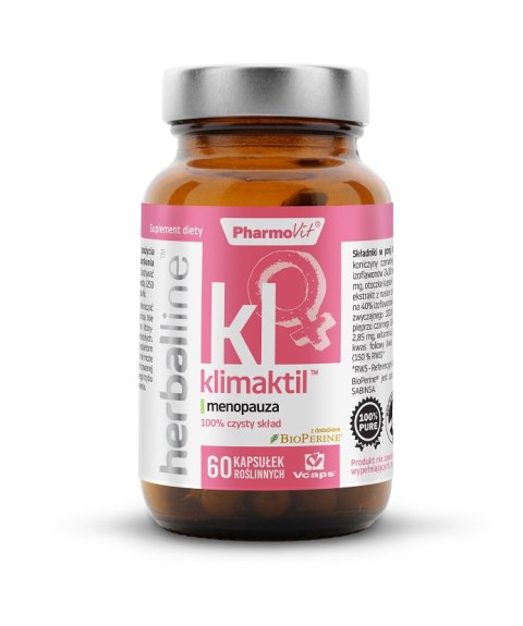 KAPSUŁKI NA MENOPAUZĘ (KLIMAKTIL) BEZGLUTENOWE 60 szt. - PHARMOVIT (HERBALLINE) KAPSUŁKI NA MENOPAUZĘ (KLIMAKTIL) BEZGLUTENOWE 60 szt. - PHARMOVIT (HERBALLINE)