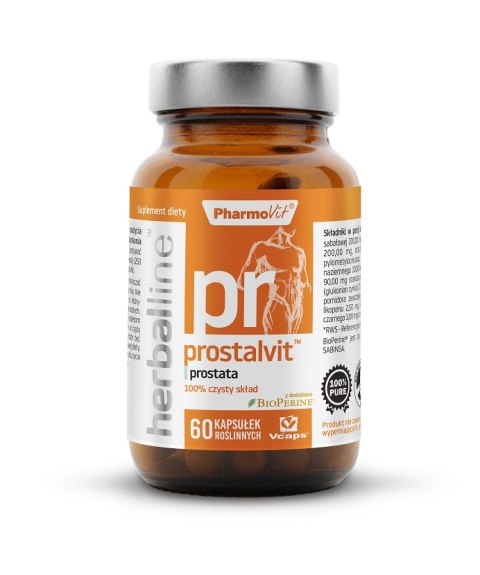 KAPSUŁKI NA PROSTATĘ (PROSTALVIT) BEZGLUTENOWE 60 szt. - PHARMOVIT (HERBALLINE) KAPSUŁKI NA PROSTATĘ (PROSTALVIT) BEZGLUTENOWE 60 szt. - PHARMOVIT (HERBALLINE)