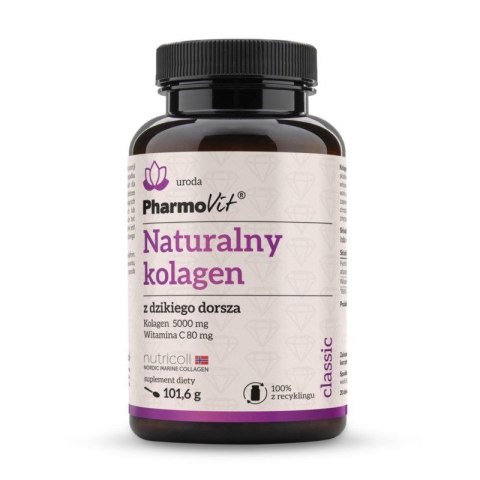 KOLAGEN Z DZIKIEGO DORSZA W PROSZKU (5000 mg) BEZGLUTENOWY 101,6 g - PHARMOVIT (CLASSIC) KOLAGEN Z DZIKIEGO DORSZA W PROSZKU (5000 mg) BEZGLUTENOWY 101,6 g - PHARMOVIT (CLASSIC)