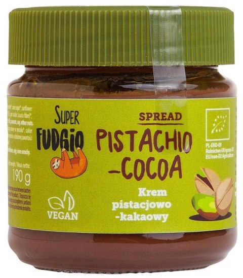 KREM PISTACJOWO - KAKAOWY BEZGLUTENOWY BIO 190 g - ME GUSTO (SUPER FUDGIO) KREM PISTACJOWO - KAKAOWY BEZGLUTENOWY BIO 190 g - ME GUSTO (SUPER FUDGIO)