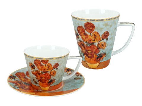 Kpl. filiżanka i kubek - V. van Gogh, Słoneczniki (CARMANI) Kpl. filiżanka i kubek - V. van Gogh, Słoneczniki (CARMANI)