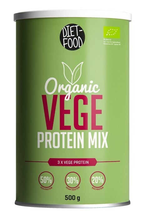 MIESZANKA BIAŁEK WEGAŃSKICH BIO 500 g - DIET-FOOD MIESZANKA BIAŁEK WEGAŃSKICH BIO 500 g - DIET-FOOD