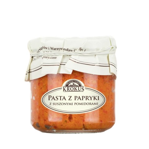 PASTA Z PAPRYKI Z SUSZONYMI POMIDORAMI BEZGLUTENOWA 180 g - KROKUS PASTA Z PAPRYKI Z SUSZONYMI POMIDORAMI BEZGLUTENOWA 180 g - KROKUS