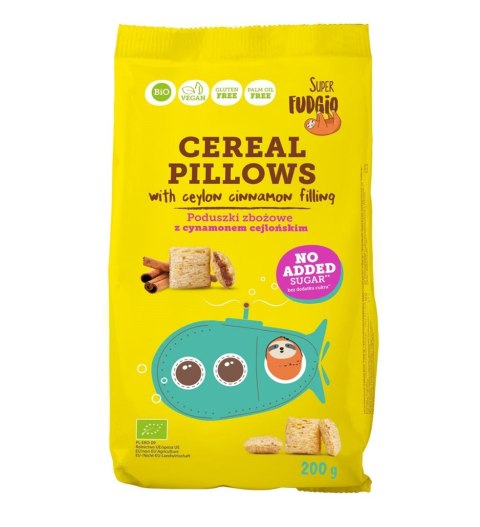 PODUSZKI ZBOŻOWE CYNAMONOWE BEZ DODATKU CUKRÓW BEZGLUTENOWE BIO 200 g - ME GUSTO (SUPER FUDGIO) PODUSZKI ZBOŻOWE CYNAMONOWE BEZ DODATKU CUKRÓW BEZGLUTENOWE BIO 200 g - ME GUSTO (SUPER FUDGIO)
