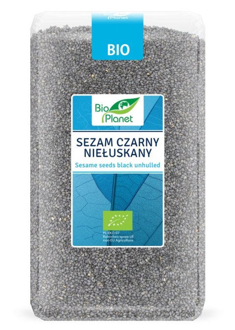 SEZAM CZARNY NIEŁUSKANY BIO 1 kg - BIO PLANET SEZAM CZARNY NIEŁUSKANY BIO 1 kg - BIO PLANET