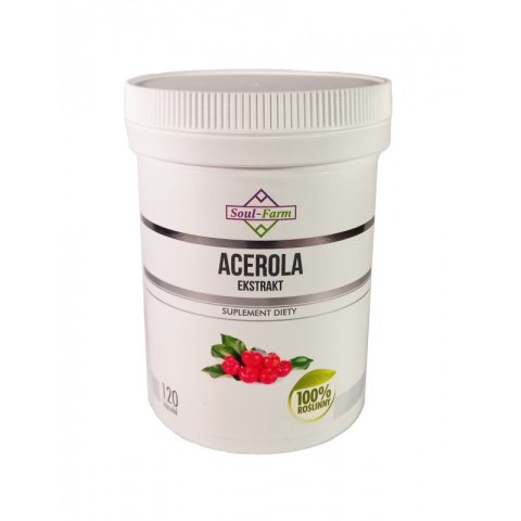 ACEROLA EKSTRAKT (600 mg) 120 KAPSUŁEK - SOUL FARM ACEROLA EKSTRAKT (600 mg) 120 KAPSUŁEK - SOUL FARM