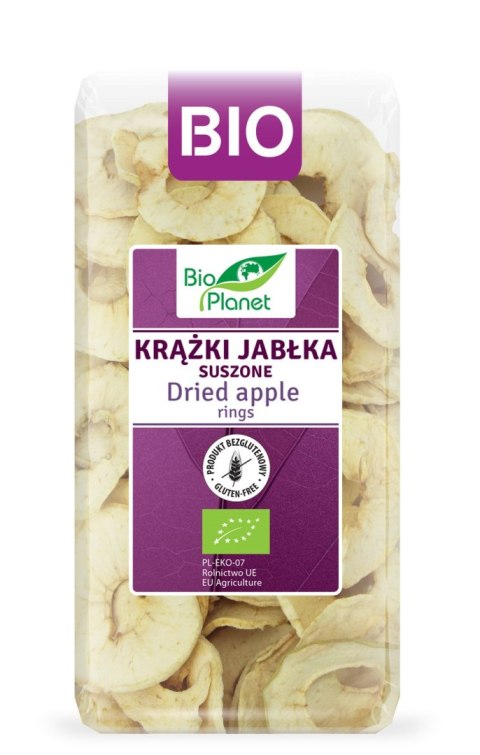 KRĄŻKI JABŁKA SUSZONE BEZGLUTENOWE BIO 100 g - BIO PLANET KRĄŻKI JABŁKA SUSZONE BEZGLUTENOWE BIO 100 g - BIO PLANET