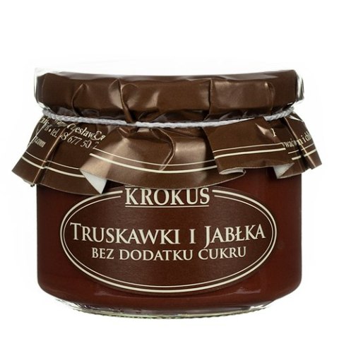 TRUSKAWKI I JABŁKA BEZ DODATKU CUKRÓW 310 g - KROKUS TRUSKAWKI I JABŁKA BEZ DODATKU CUKRÓW 310 g - KROKUS