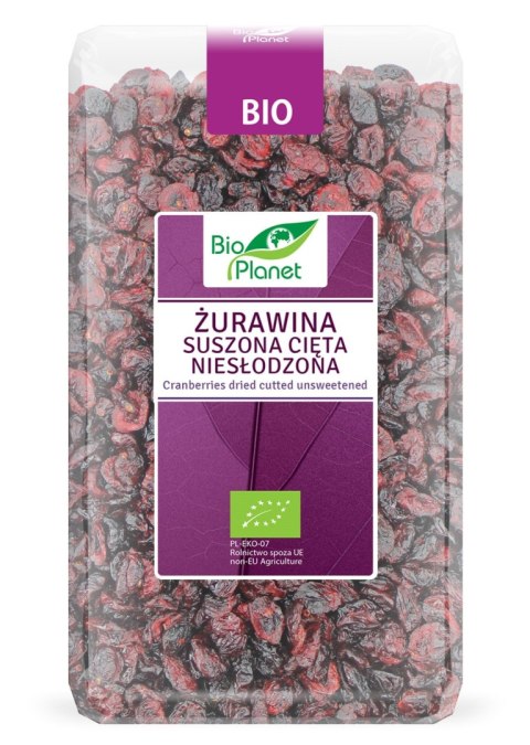ŻURAWINA SUSZONA CIĘTA NIESŁODZONA BIO 1 kg - BIO PLANET ŻURAWINA SUSZONA CIĘTA NIESŁODZONA BIO 1 kg - BIO PLANET