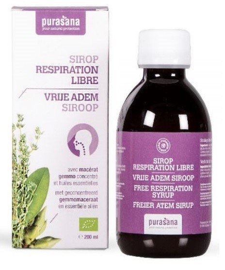 SYROP NA STAN ZAPALNY GÓRNYCH DRÓG ODDECHOWYCH BIO 200 ml - PURASANA SYROP NA STAN ZAPALNY GÓRNYCH DRÓG ODDECHOWYCH BIO 200 ml - PURASANA