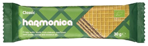 WAFELEK Z SAMOPSZY Z KREMEM MLECZNO - KAKAOWYM BIO 30 g - HARMONICA WAFELEK Z SAMOPSZY Z KREMEM MLECZNO - KAKAOWYM BIO 30 g - HARMONICA