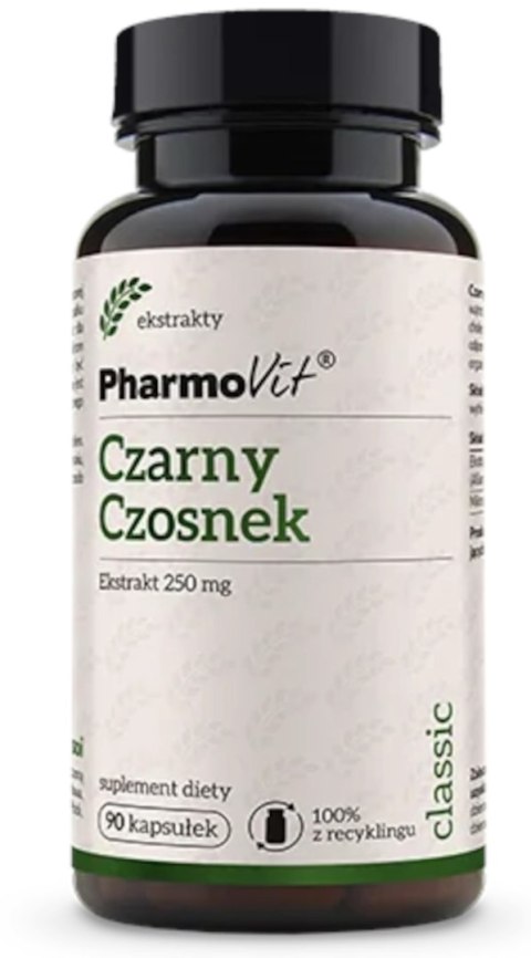 CZARNY CZOSNEK EKSTRAKT (250 mg) BEZGLUTENOWY 90 KAPSUŁEK - PHARMOVIT (CLASSIC) CZARNY CZOSNEK EKSTRAKT (250 mg) BEZGLUTENOWY 90 KAPSUŁEK - PHARMOVIT (CLASSIC)
