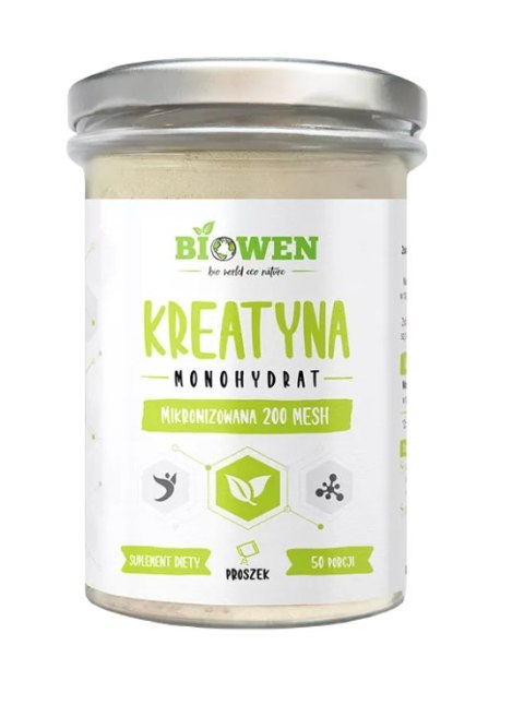KREATYNA MONOHYDRAT PROSZEK BEZGLUTENOWA 250 g - BIOWEN KREATYNA MONOHYDRAT PROSZEK BEZGLUTENOWA 250 g - BIOWEN