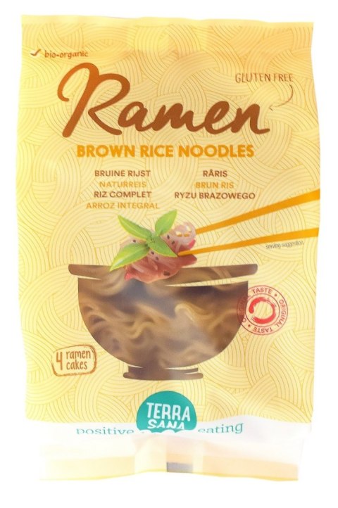 MAKARON (RYŻOWY RAZOWY) RAMEN BEZGLUTENOWY BIO 280 g - TERRASANA MAKARON (RYŻOWY RAZOWY) RAMEN BEZGLUTENOWY BIO 280 g - TERRASANA