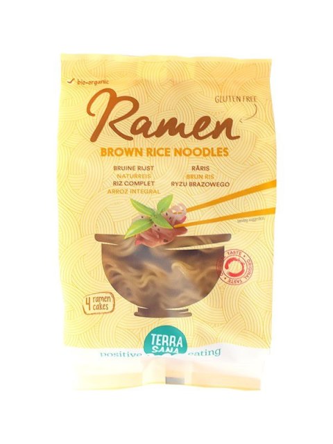 MAKARON (RYŻOWY RAZOWY) RAMEN BEZGLUTENOWY BIO 280 g - TERRASANA MAKARON (RYŻOWY RAZOWY) RAMEN BEZGLUTENOWY BIO 280 g - TERRASANA