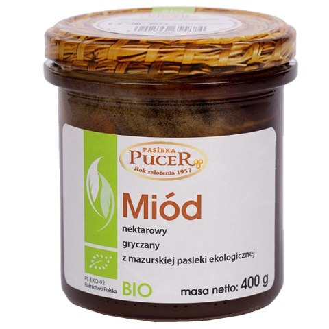 MIÓD NEKTAROWY GRYCZANY BIO 400 g - PASIEKA PUCER MIÓD NEKTAROWY GRYCZANY BIO 400 g - PASIEKA PUCER