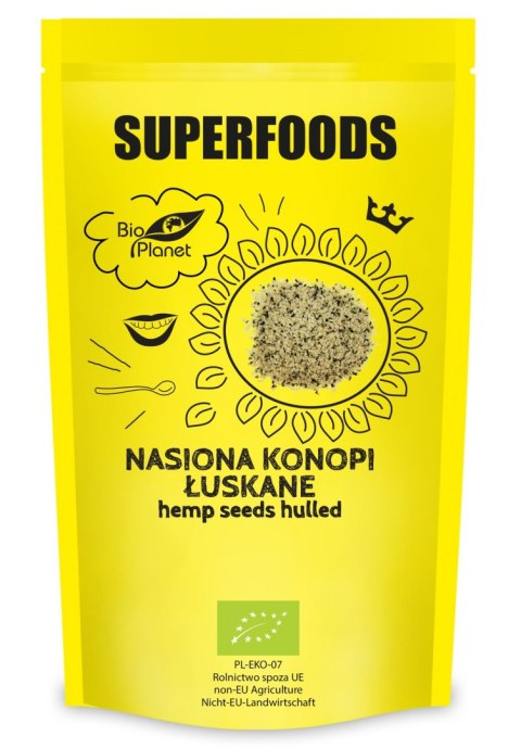 NASIONA KONOPI ŁUSKANE BIO 200 g - BIO PLANET NASIONA KONOPI ŁUSKANE BIO 200 g - BIO PLANET